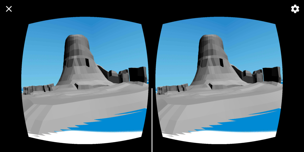 Captura prueba de gran isla en Unity