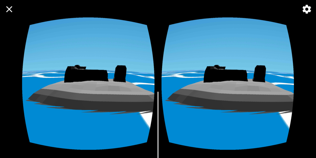 Captura prueba de isla bosque en Unity